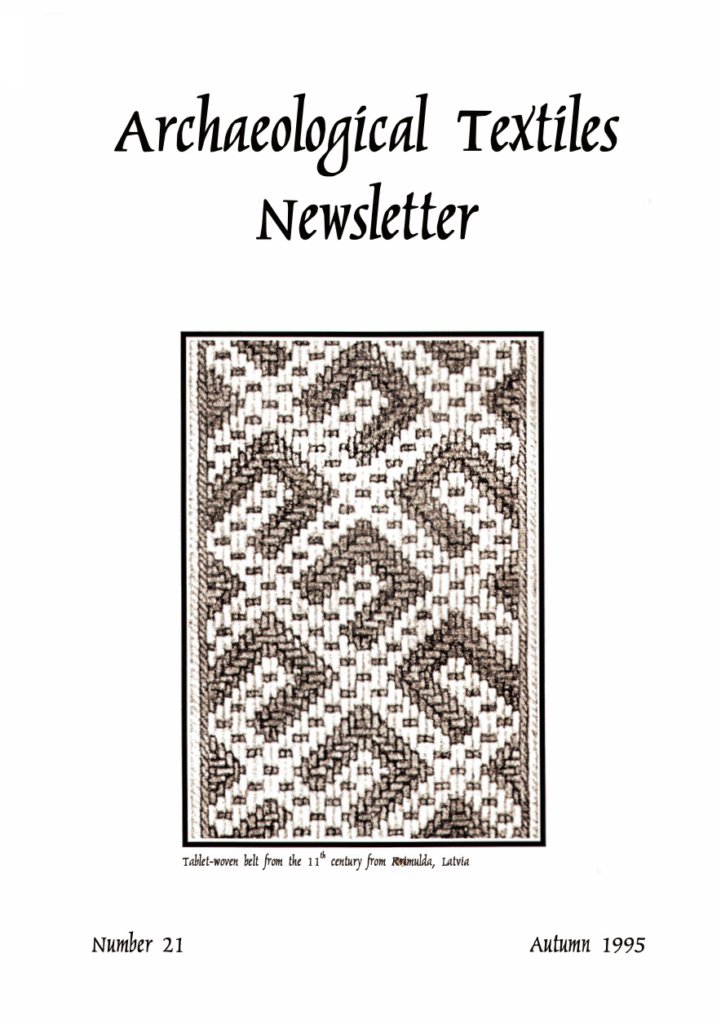 Archaeological Textiles Newsletter 21