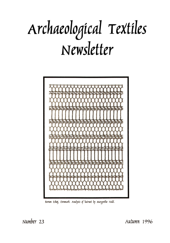 Archaeological Textiles Newsletter 23