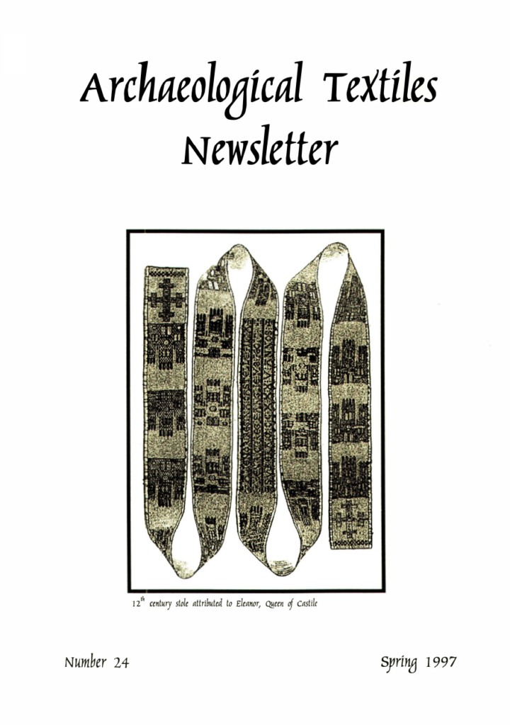 Archaeological Textiles Newsletter 24