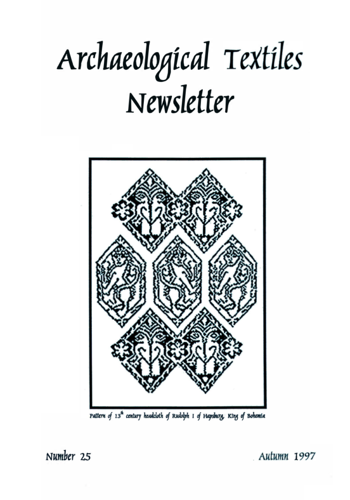 Archaeological Textiles Newsletter 25
