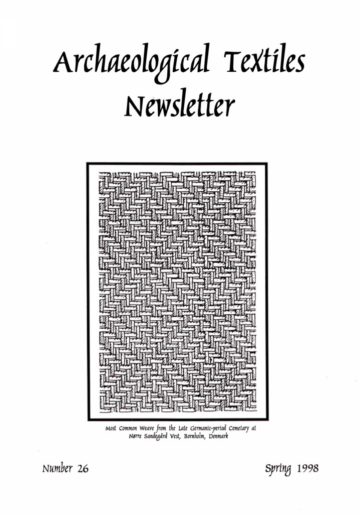 Archaeological Textiles Newsletter 26