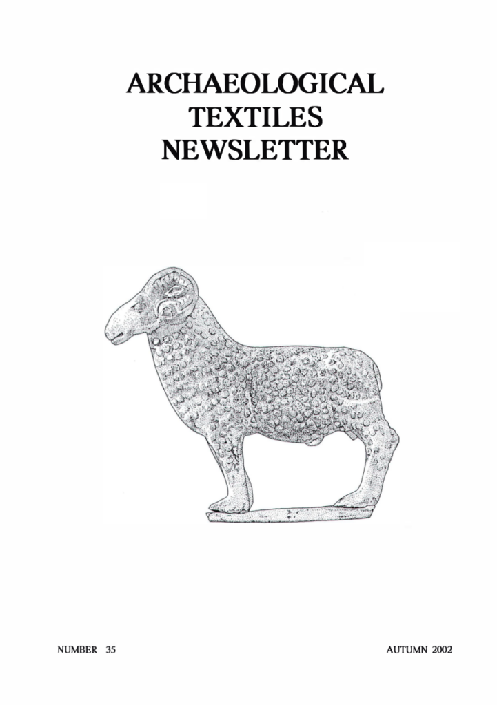 Archaeological Textiles Newsletter 35