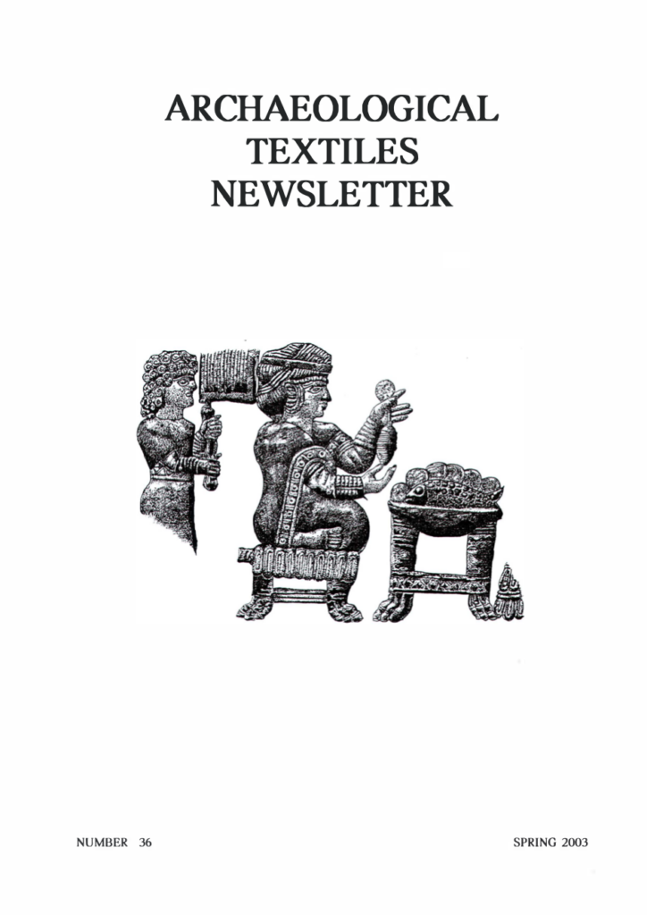 Archaeological Textiles Newsletter 36
