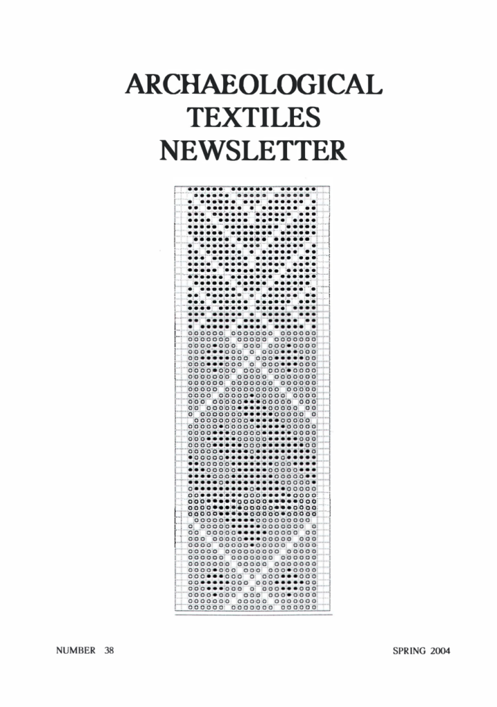 Archaeological Textiles Newsletter 38