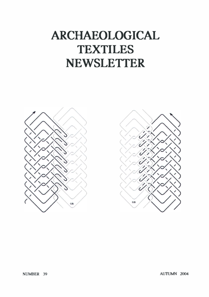 Archaeological Textiles Newsletter 39