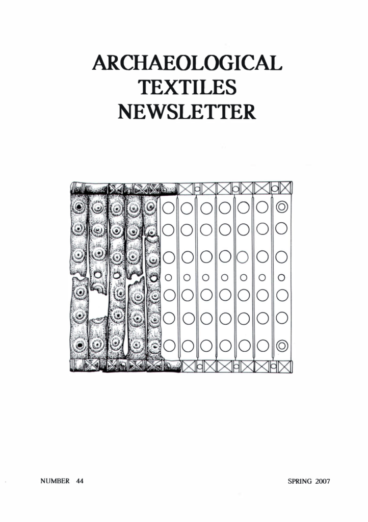 Archaeological Textiles Newsletter 44